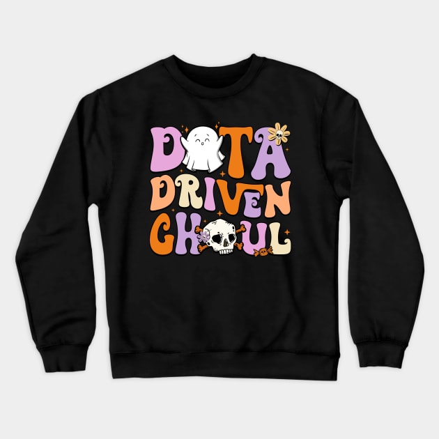 Ghosts Halloween ABA Behavior Therapy Data Driven Ghoul Crewneck Sweatshirt by antrazdixonlda